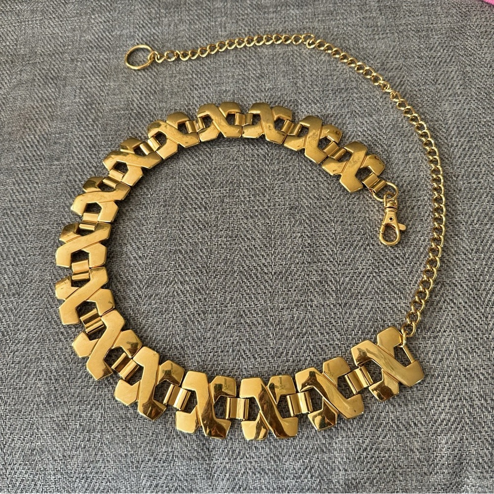 Vintage Gold Chain Statement Belt